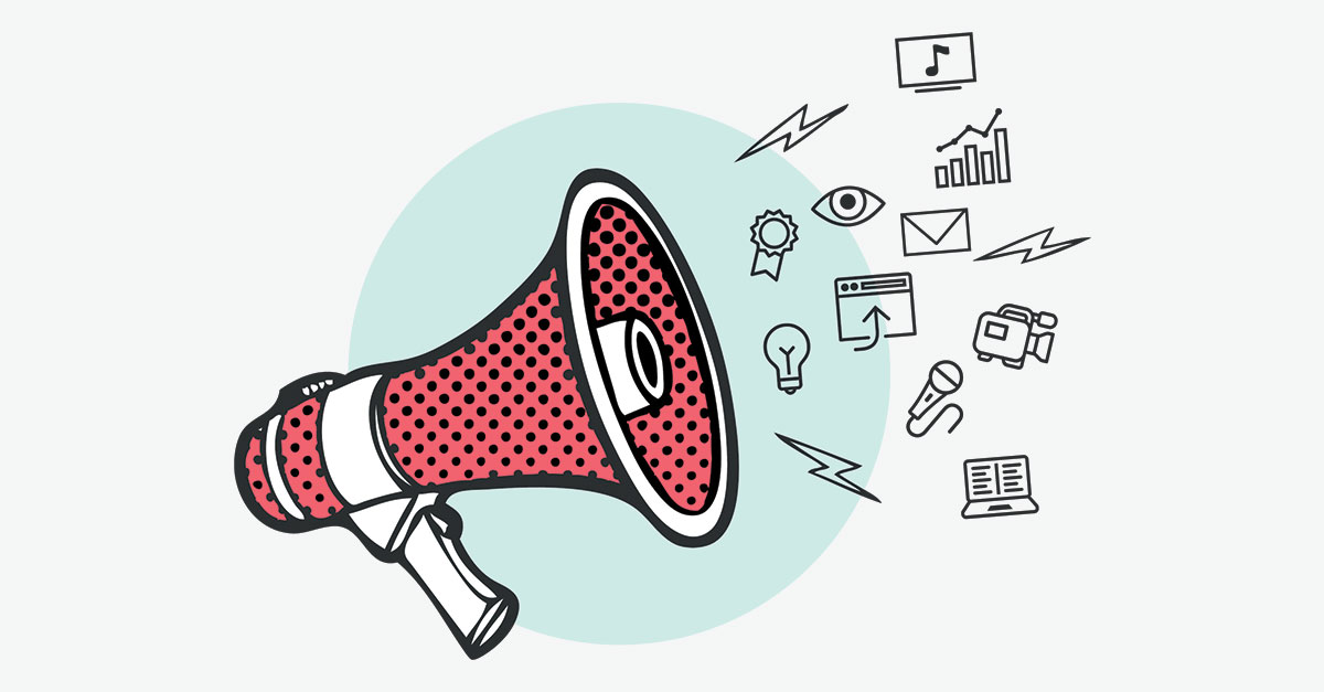 Illustration of a megaphone