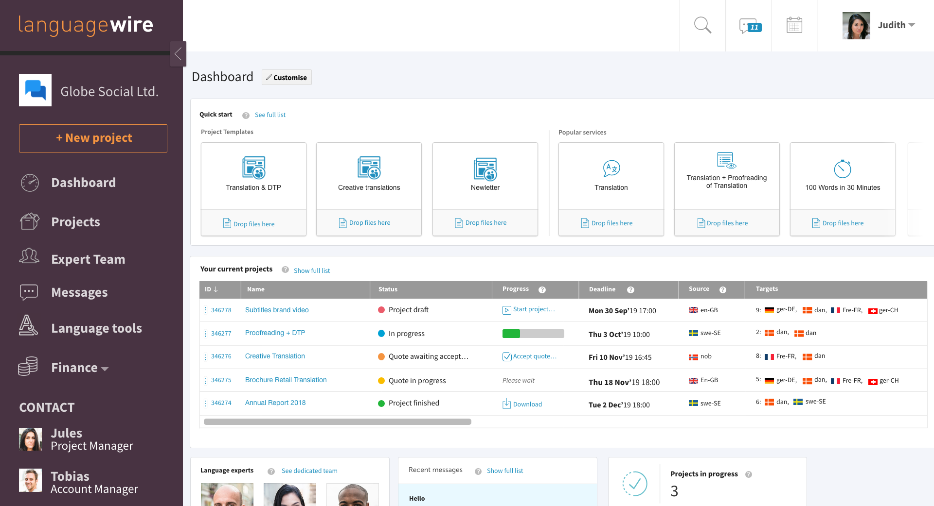 LanguageWire Content Platform