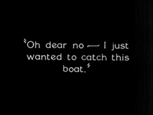 Intertitle example from 1930s movie Champagne